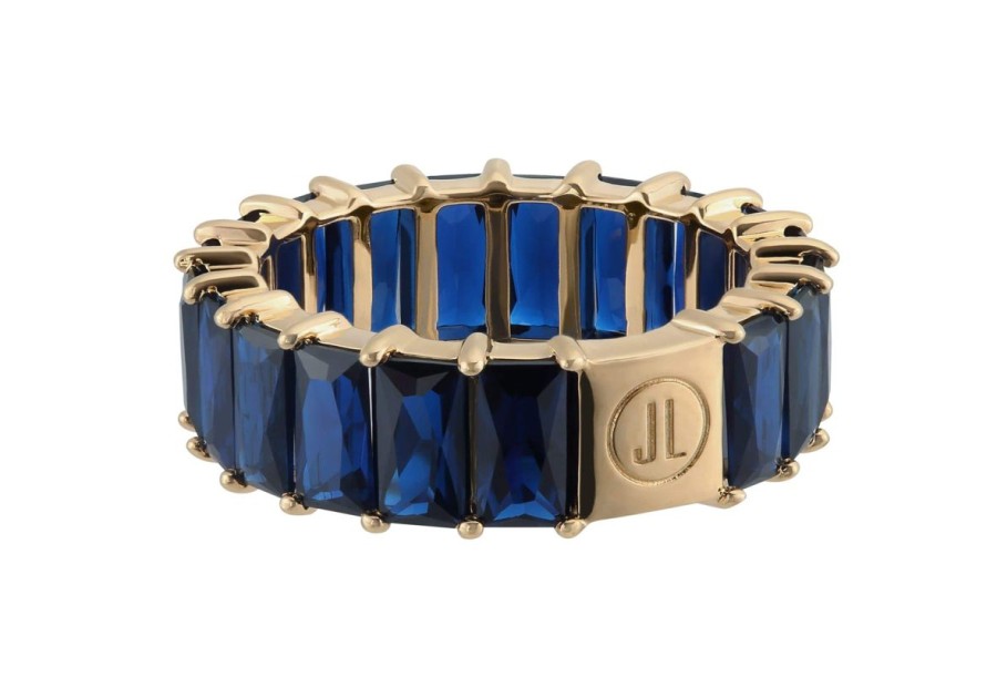 Accessories Judith Leiber | Baguette Eternity Ring Blue