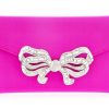 Handbags Judith Leiber | Satin Bow Envelope Fuchsia