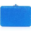 Handbags Judith Leiber | Classic Slim Slide Sapphire