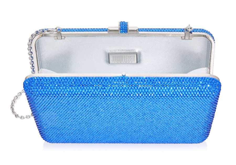 Handbags Judith Leiber | Classic Slim Slide Sapphire