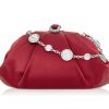 Handbags Judith Leiber | Gemma Satin Crimson