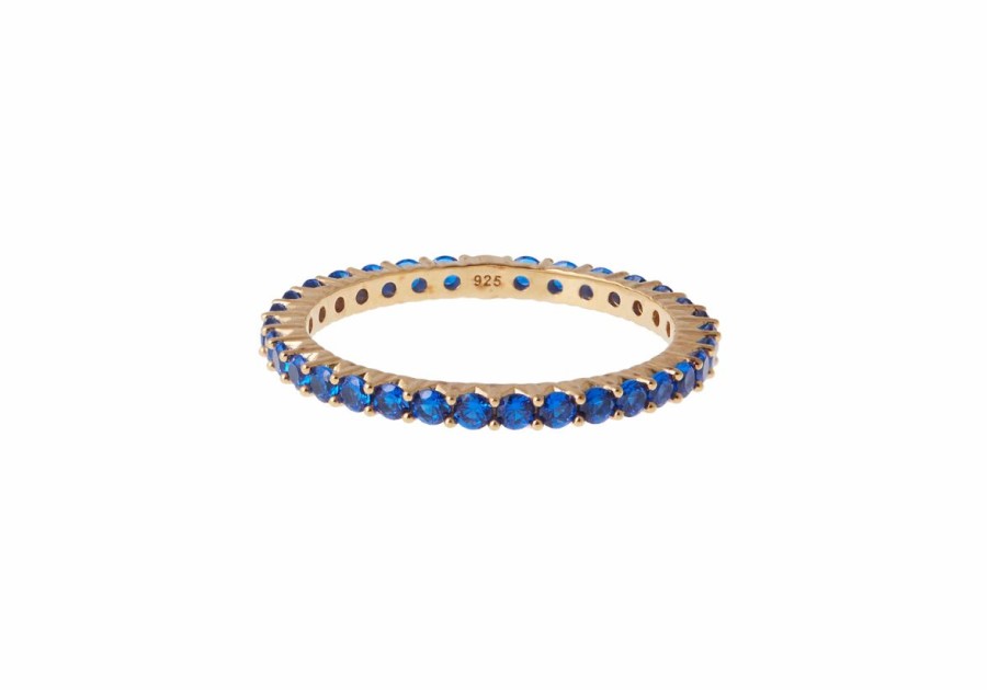 Accessories Judith Leiber | Micropave Eternity Ring Blue