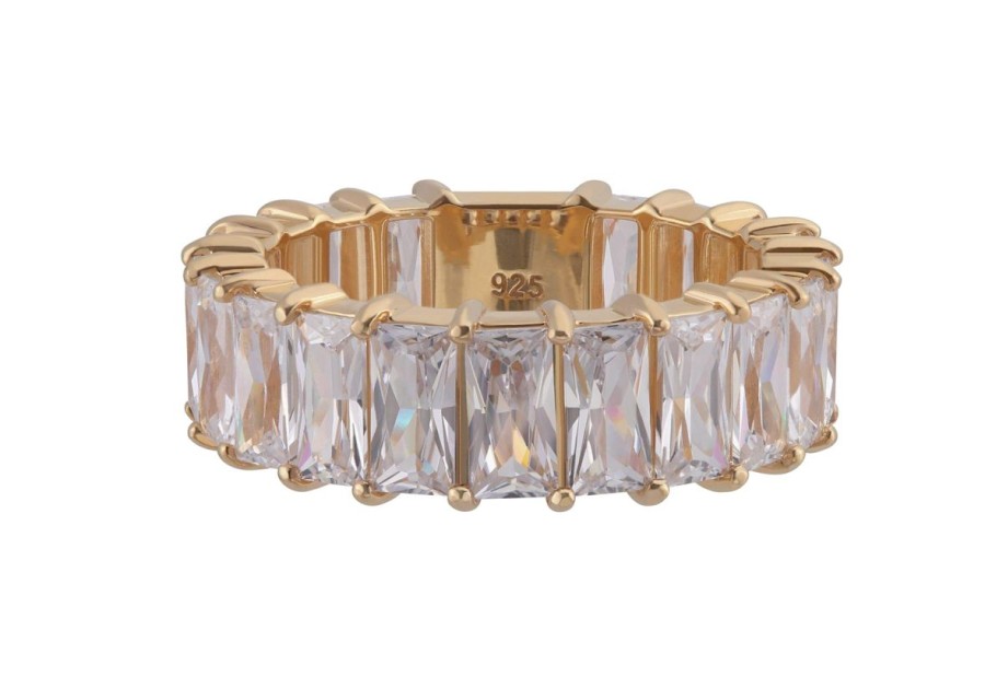 Accessories Judith Leiber | Baguette Eternity Ring Clear