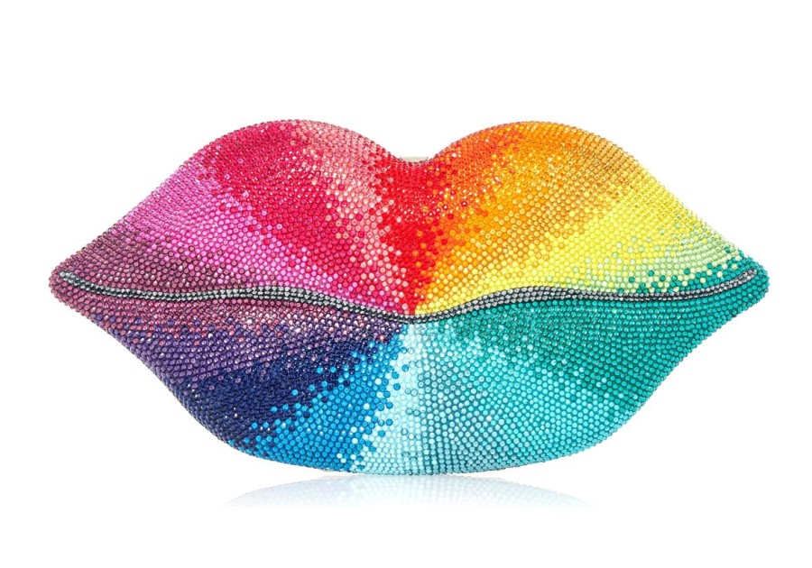 Handbags Judith Leiber | Lips Rainbow Kiss