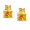 Accessories Judith Leiber | Rectangle Drop Earrings Yellow