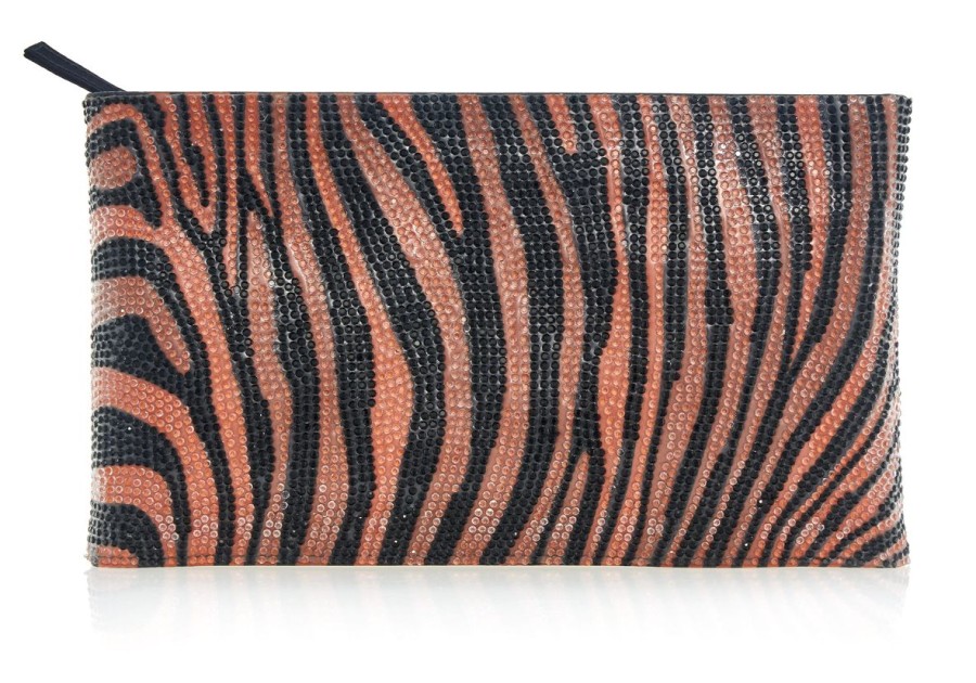 Handbags Judith Leiber | Tiger Zip Pouch