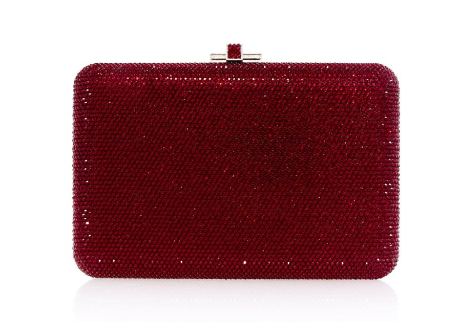 Handbags Judith Leiber | Classic Slim Slide Crimson