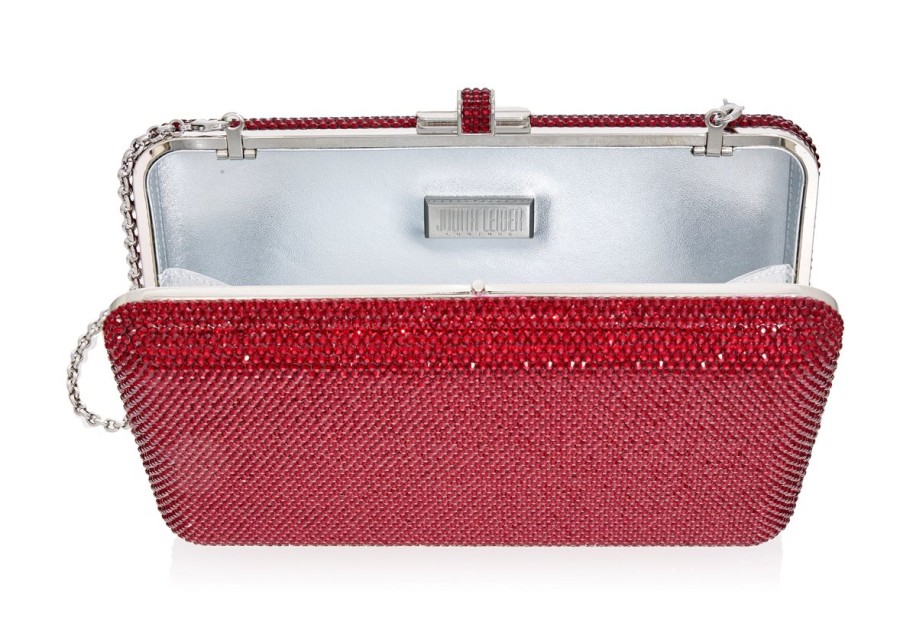 Handbags Judith Leiber | Classic Slim Slide Crimson