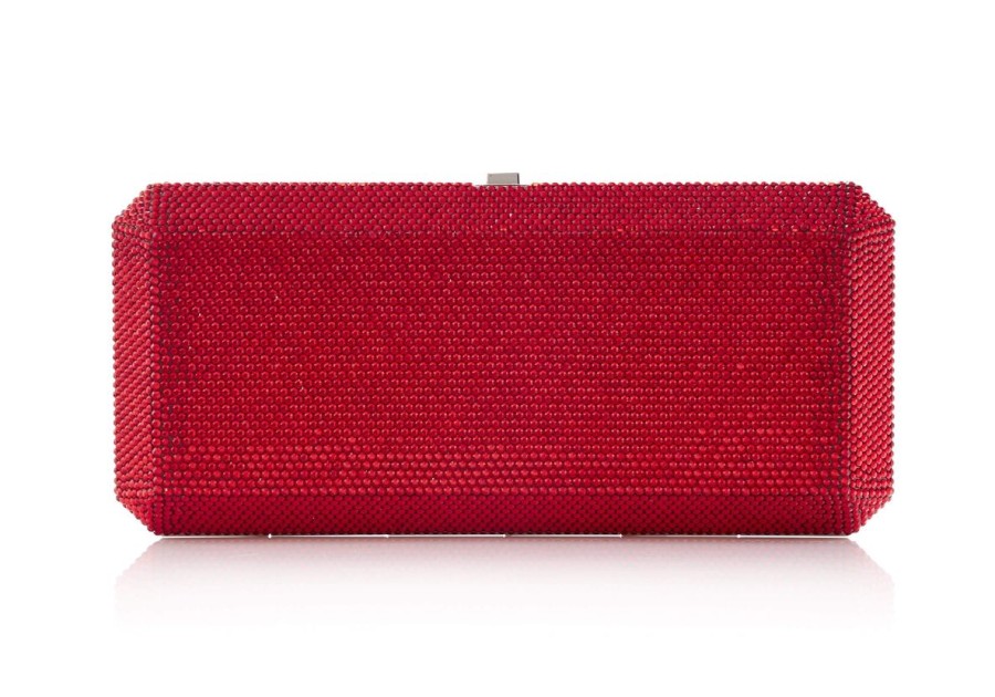 Handbags Judith Leiber | Classic Slim Rectangle Red