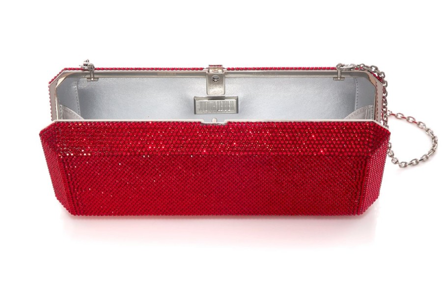 Handbags Judith Leiber | Classic Slim Rectangle Red