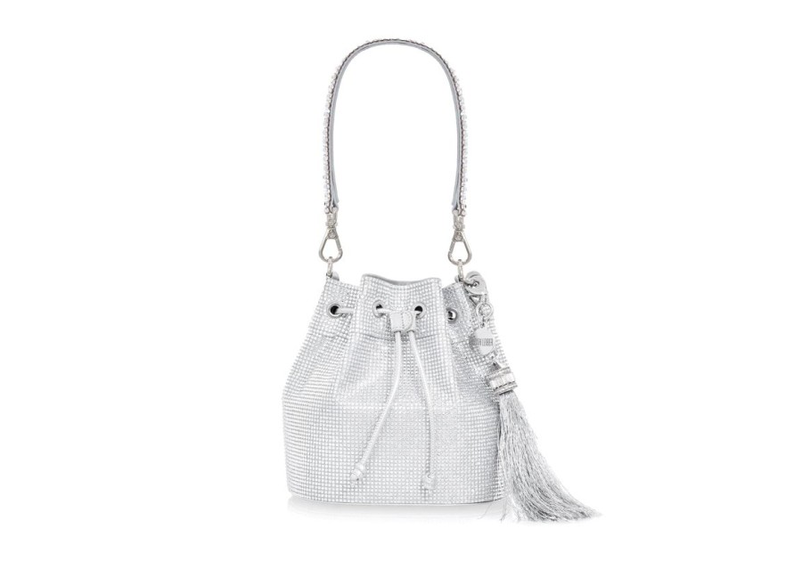 Handbags Judith Leiber | Piper Bucket Silver