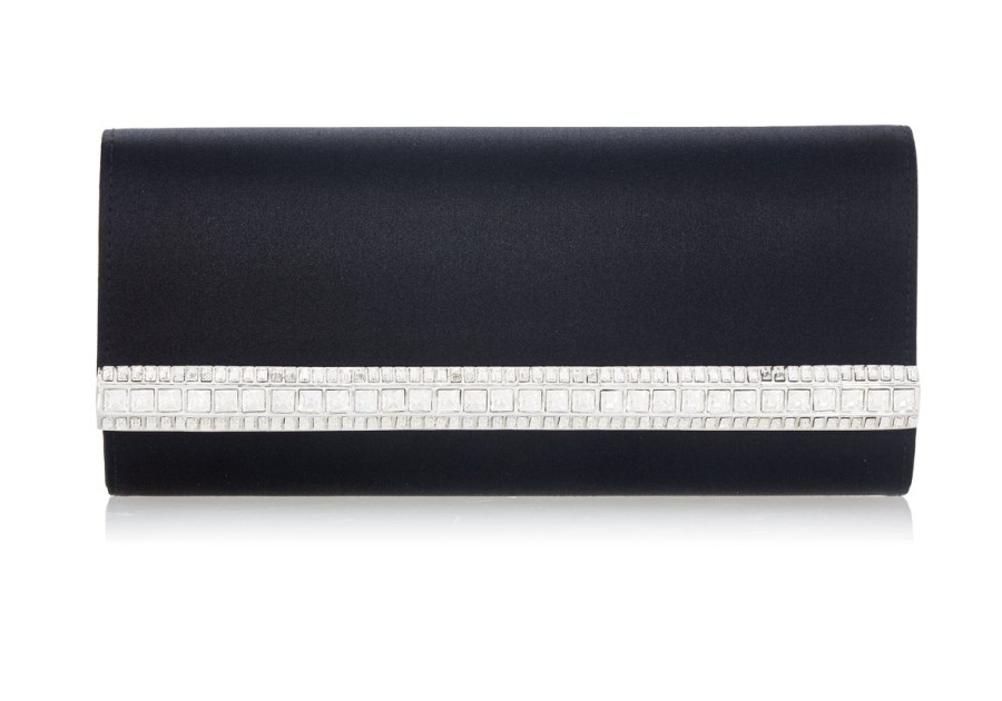 Handbags Judith Leiber | Perry Satin Clutch Black