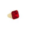 Accessories Judith Leiber | Gem Signet Ring Red