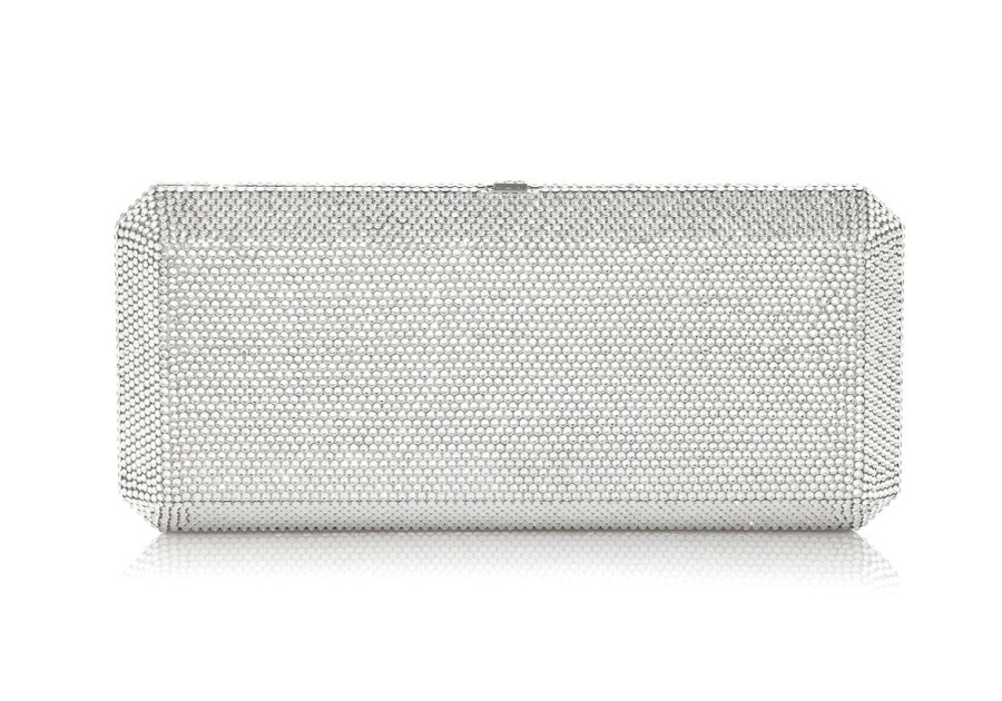 Handbags Judith Leiber | Classic Slim Rectangle Silver