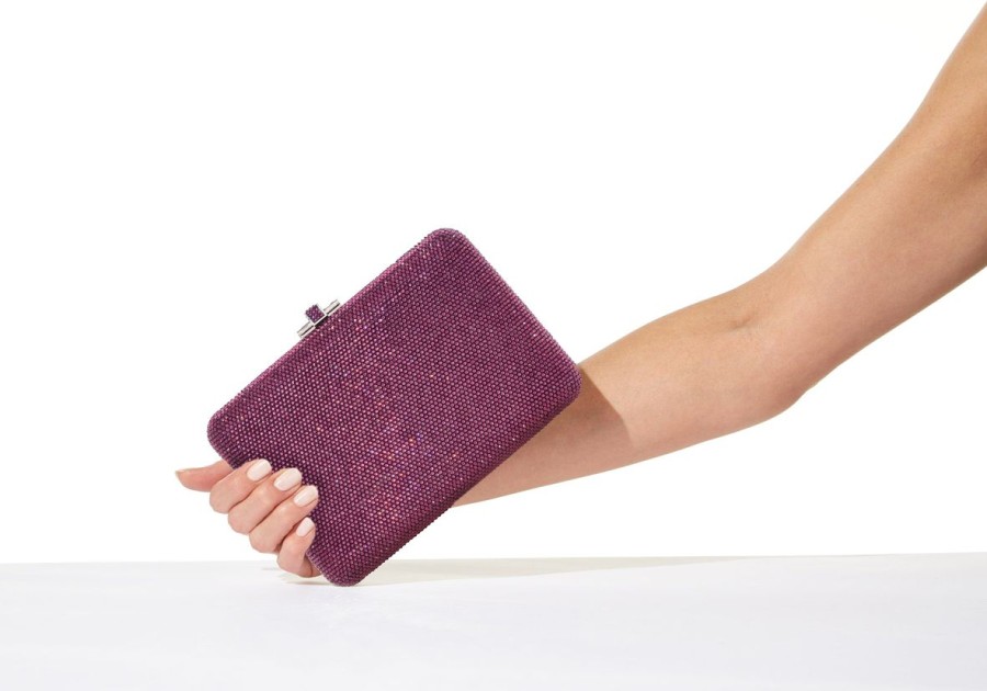 Handbags Judith Leiber | Classic Slim Slide Amethyst