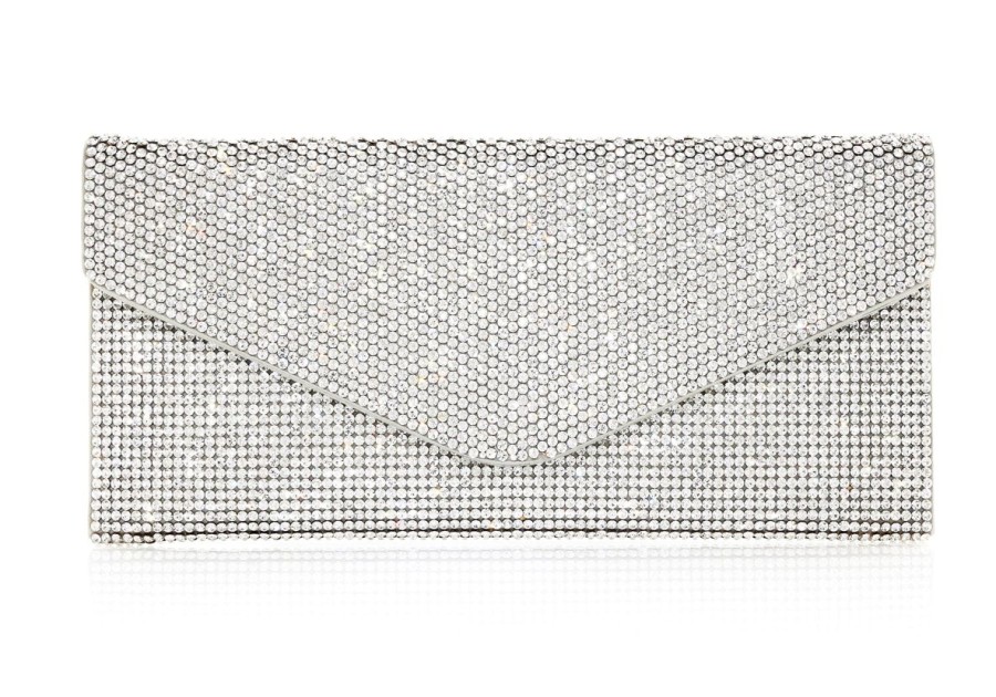 Handbags Judith Leiber | Classic Silver Envelope