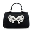 Handbags Judith Leiber | Satin Bow Top Handle Black