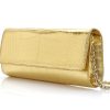 Handbags Judith Leiber | Kate Gold Crocodile Clutch