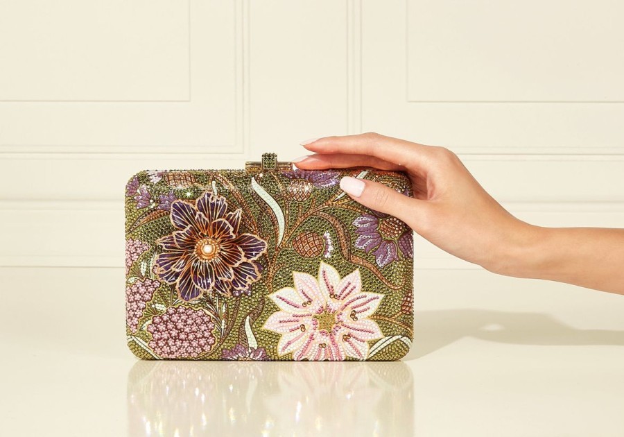 Handbags Judith Leiber | Slim Slide Dancing Floral