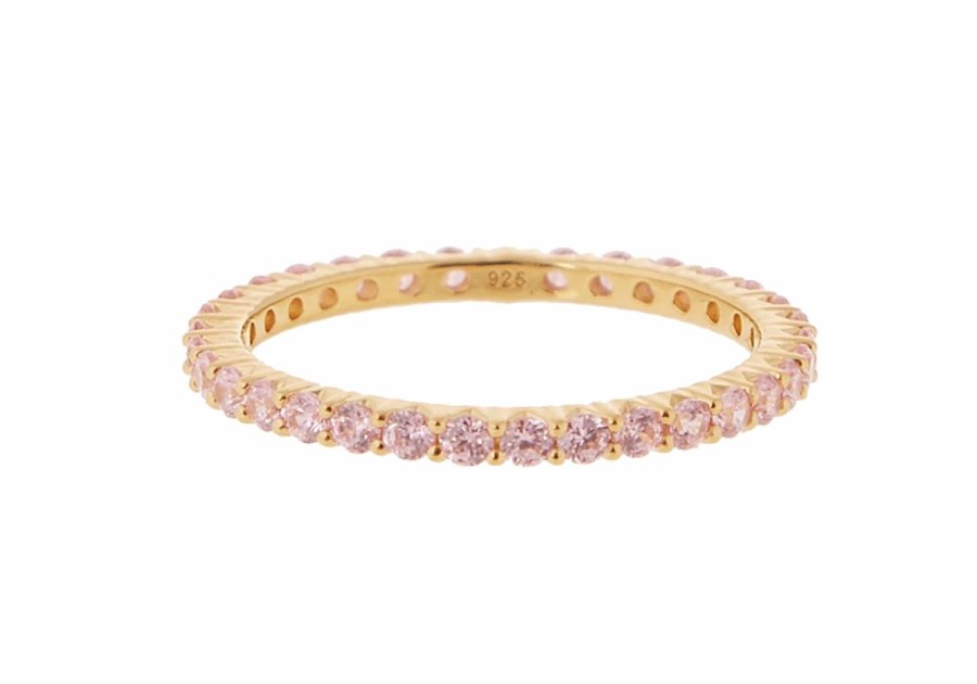 Accessories Judith Leiber | Micropave Eternity Ring Pink