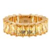 Accessories Judith Leiber | Baguette Eternity Ring Yellow