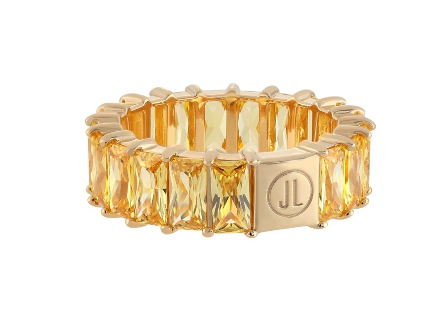 Accessories Judith Leiber | Baguette Eternity Ring Yellow