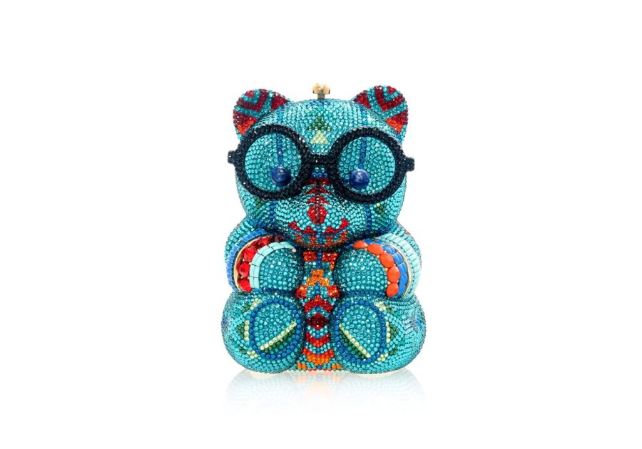 Handbags Judith Leiber | Turquoise Teddy Bear