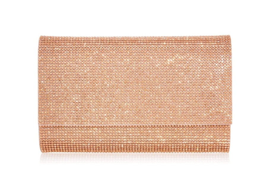 Handbags Judith Leiber | Classic Rose Gold Fizzoni