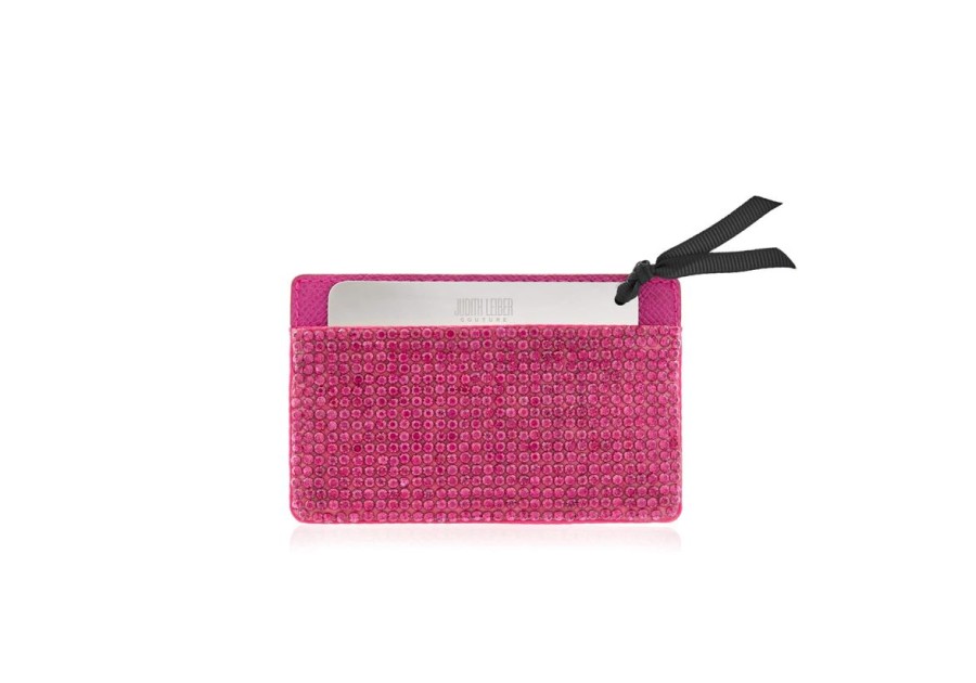 Accessories Judith Leiber | Crystal Card Case Pink