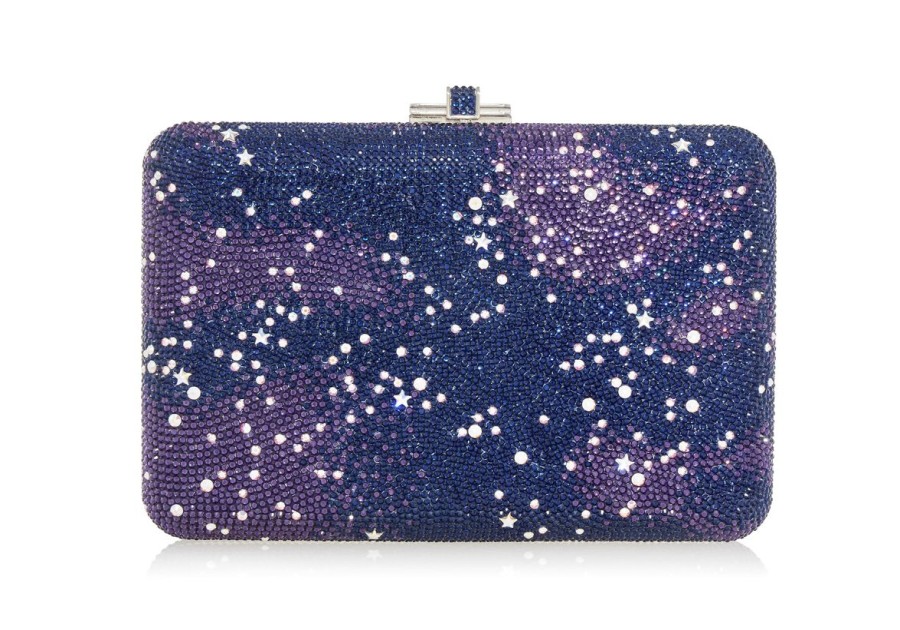 Handbags Judith Leiber | Slim Slide Galaxy Navy