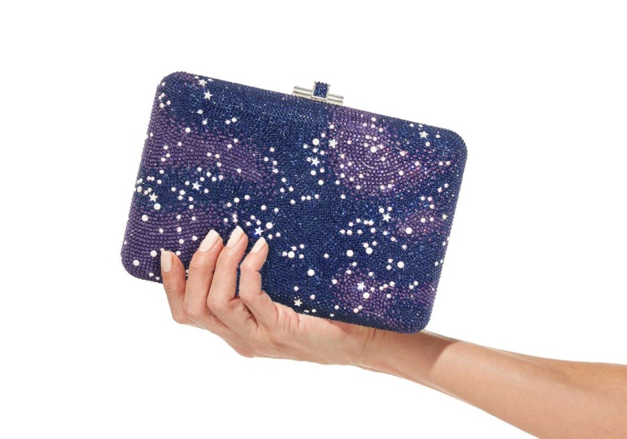 Handbags Judith Leiber | Slim Slide Galaxy Navy