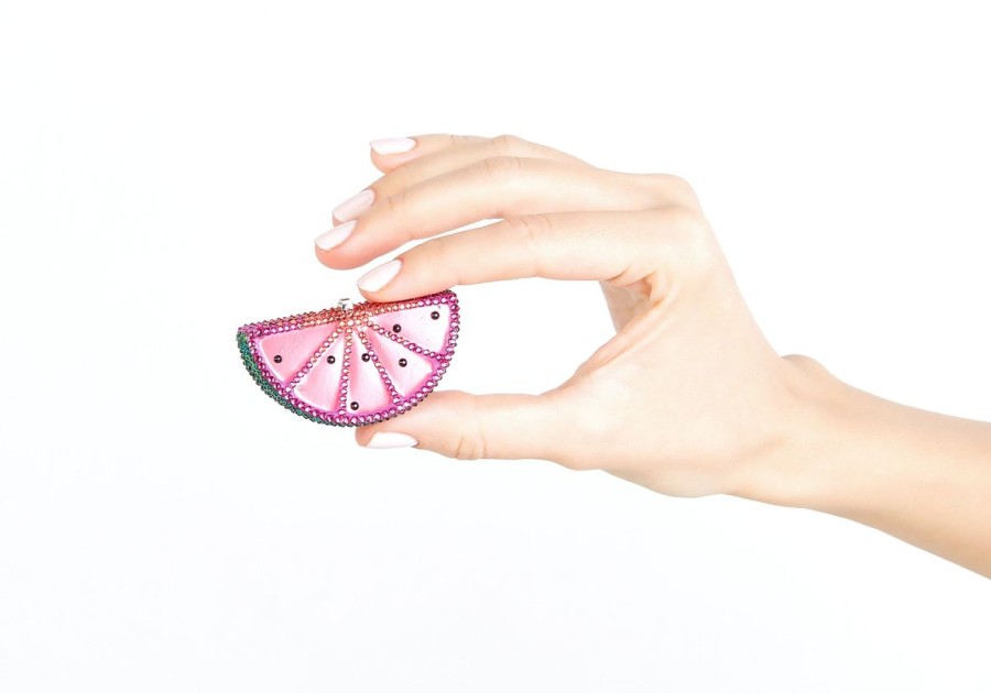 Accessories Judith Leiber | Watermelon Slice Pillbox