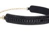 Accessories Judith Leiber | Baguette Deco Gems Belt Black