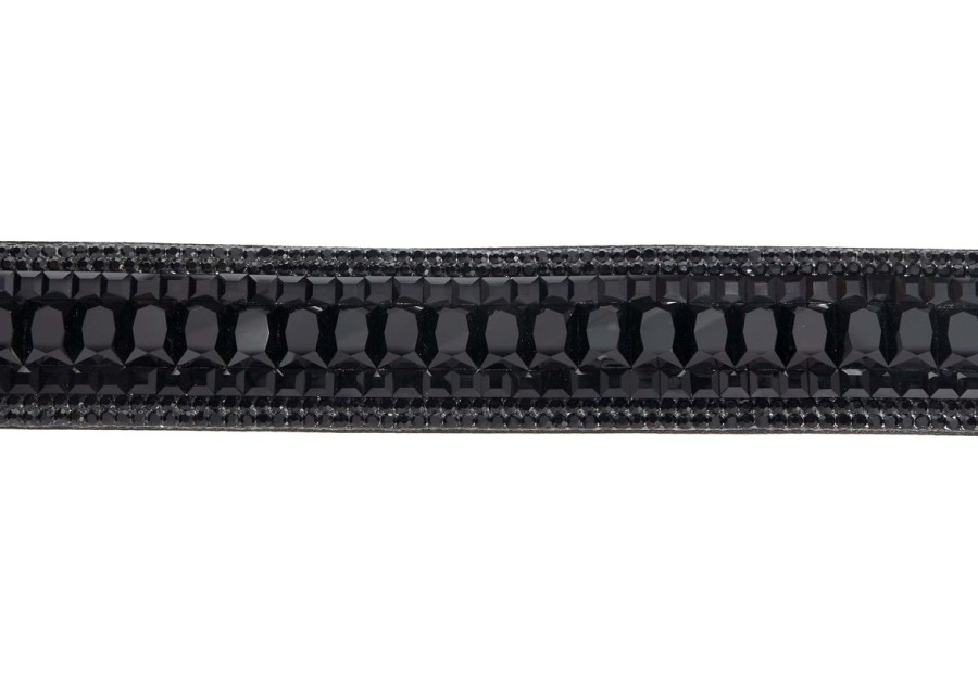 Accessories Judith Leiber | Baguette Deco Gems Belt Black