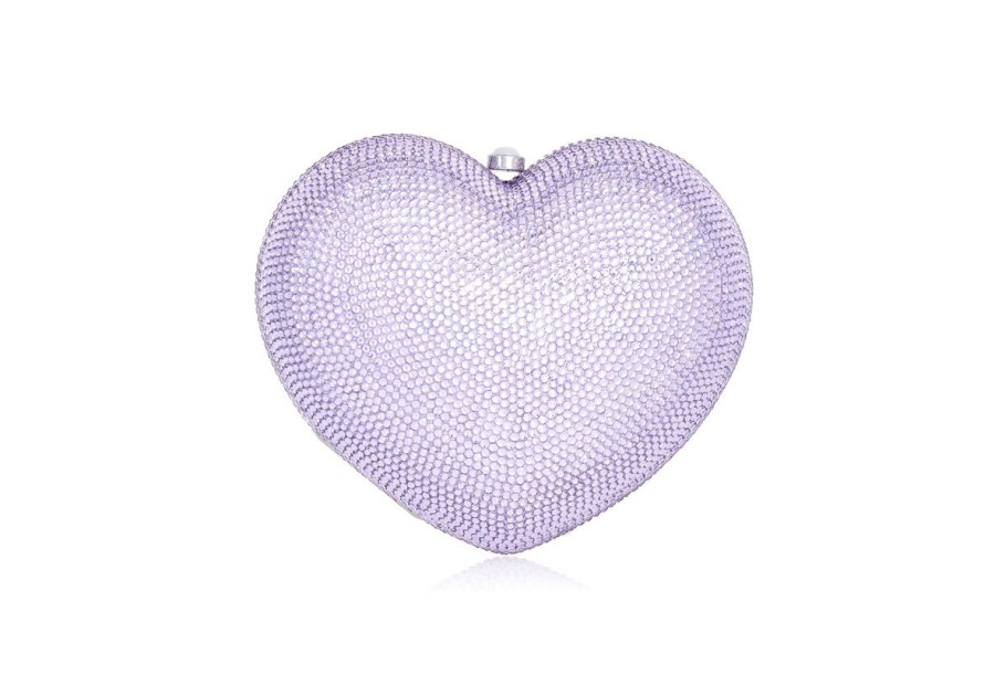 Handbags Judith Leiber | L'Amour Petit Coeur Violet