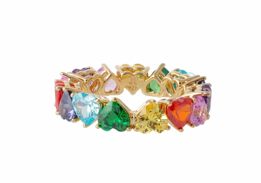 Accessories Judith Leiber | Small Heart Gem Eternity Band