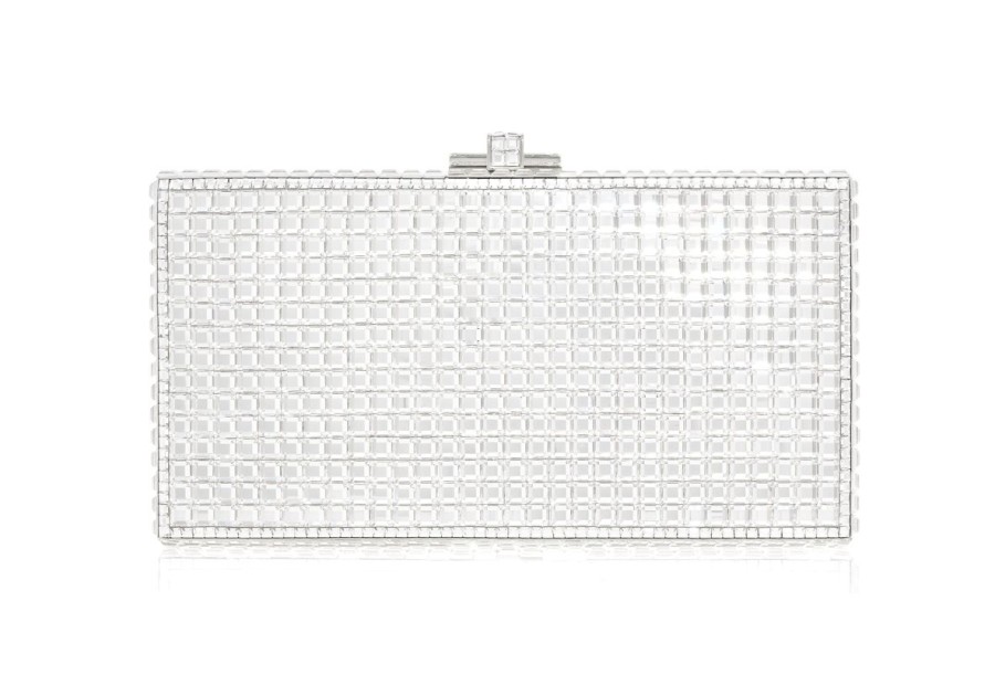 Handbags Judith Leiber | Sleek Rectangle Silver