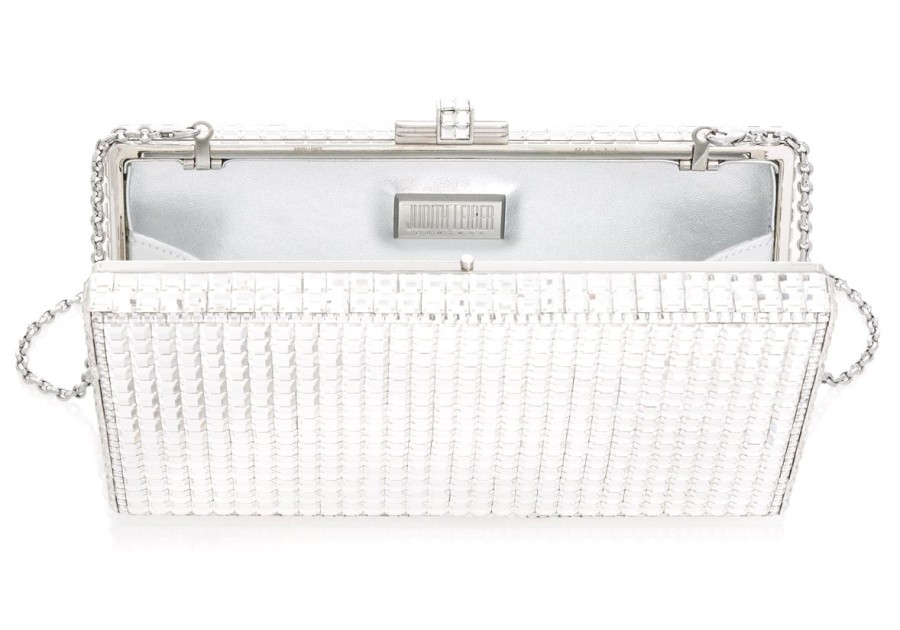 Handbags Judith Leiber | Sleek Rectangle Silver