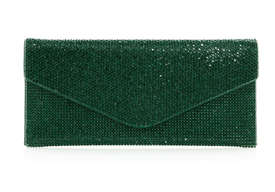 Handbags Judith Leiber | Classic Emerald Envelope