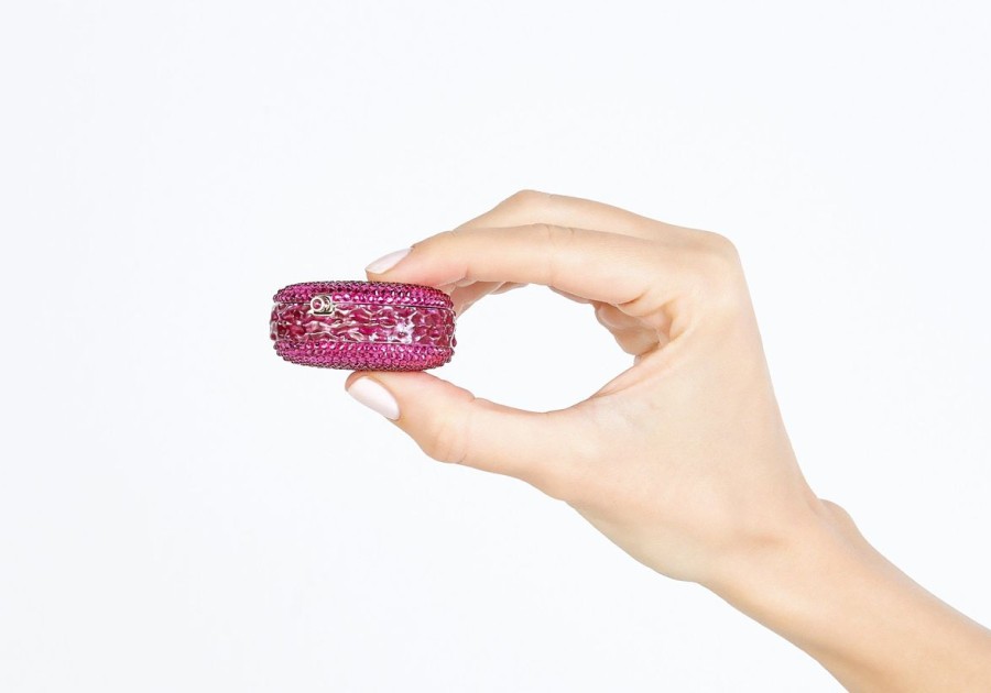 Accessories Judith Leiber | Macaron Pillbox Raspberry