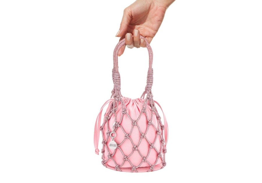 Handbags Judith Leiber | Sparkle Net Pouch Pink