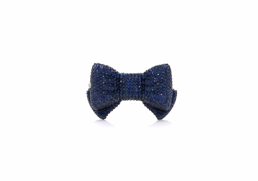 Accessories Judith Leiber | Bow Pillbox Navy