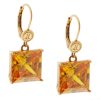 Accessories Judith Leiber | Square Gem Leverback Earring