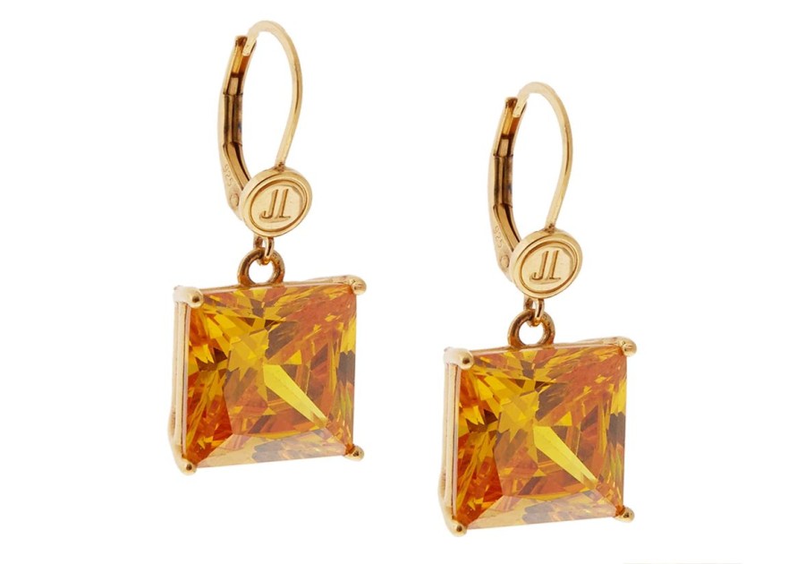 Accessories Judith Leiber | Square Gem Leverback Earring