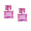 Accessories Judith Leiber | Rectangle Drop Earrings Pink