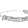 Accessories Judith Leiber | Baguette Deco Gems Belt Silver