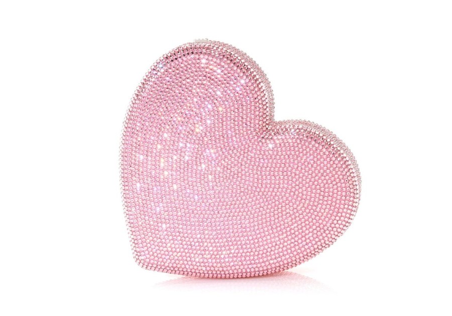 Handbags Judith Leiber | Heart Clutch Pink