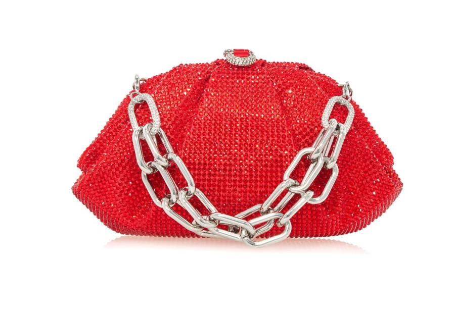 Handbags Judith Leiber | Gemma Crystal Red