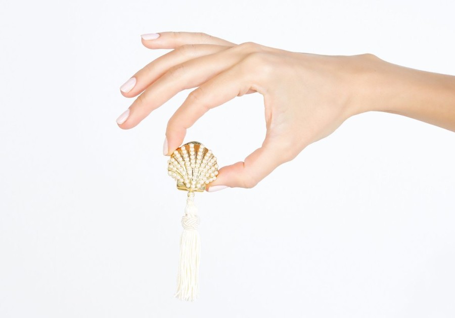 Accessories Judith Leiber | Shell Pillbox Pearly