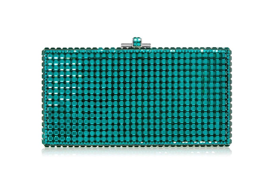 Handbags Judith Leiber | Sleek Rectangle Emerald